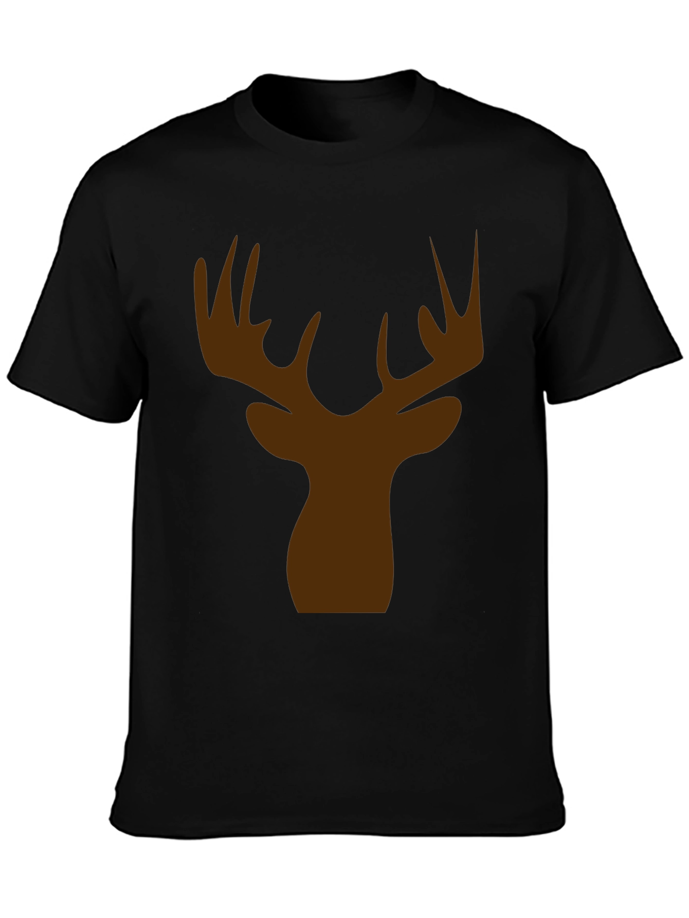 Deer Head Silhouette Graphic Tee