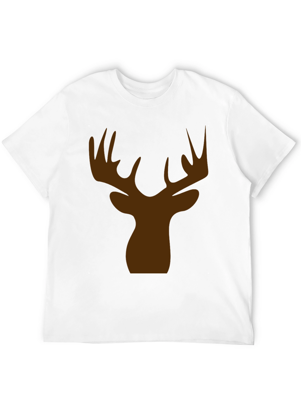 Deer Head Silhouette Graphic Tee
