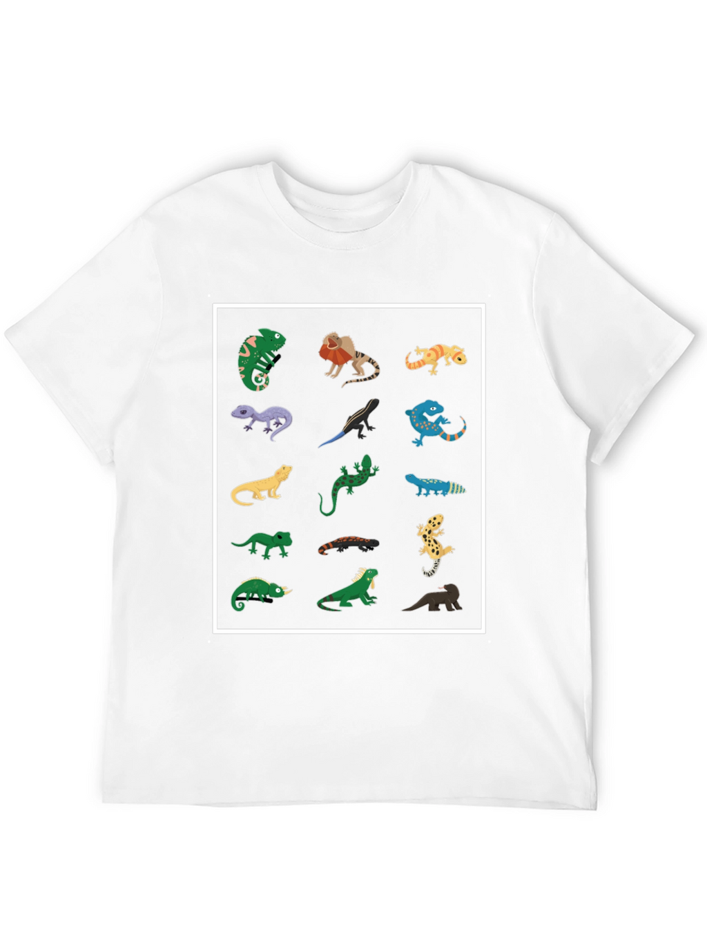 Lizard Print Black T-Shirt