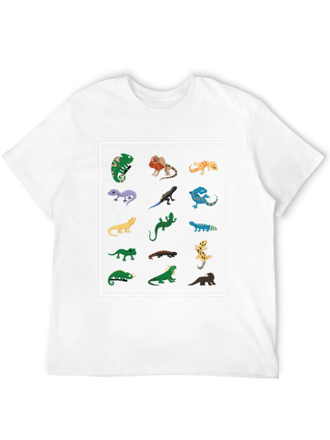 Lizard Print Black T-Shirt