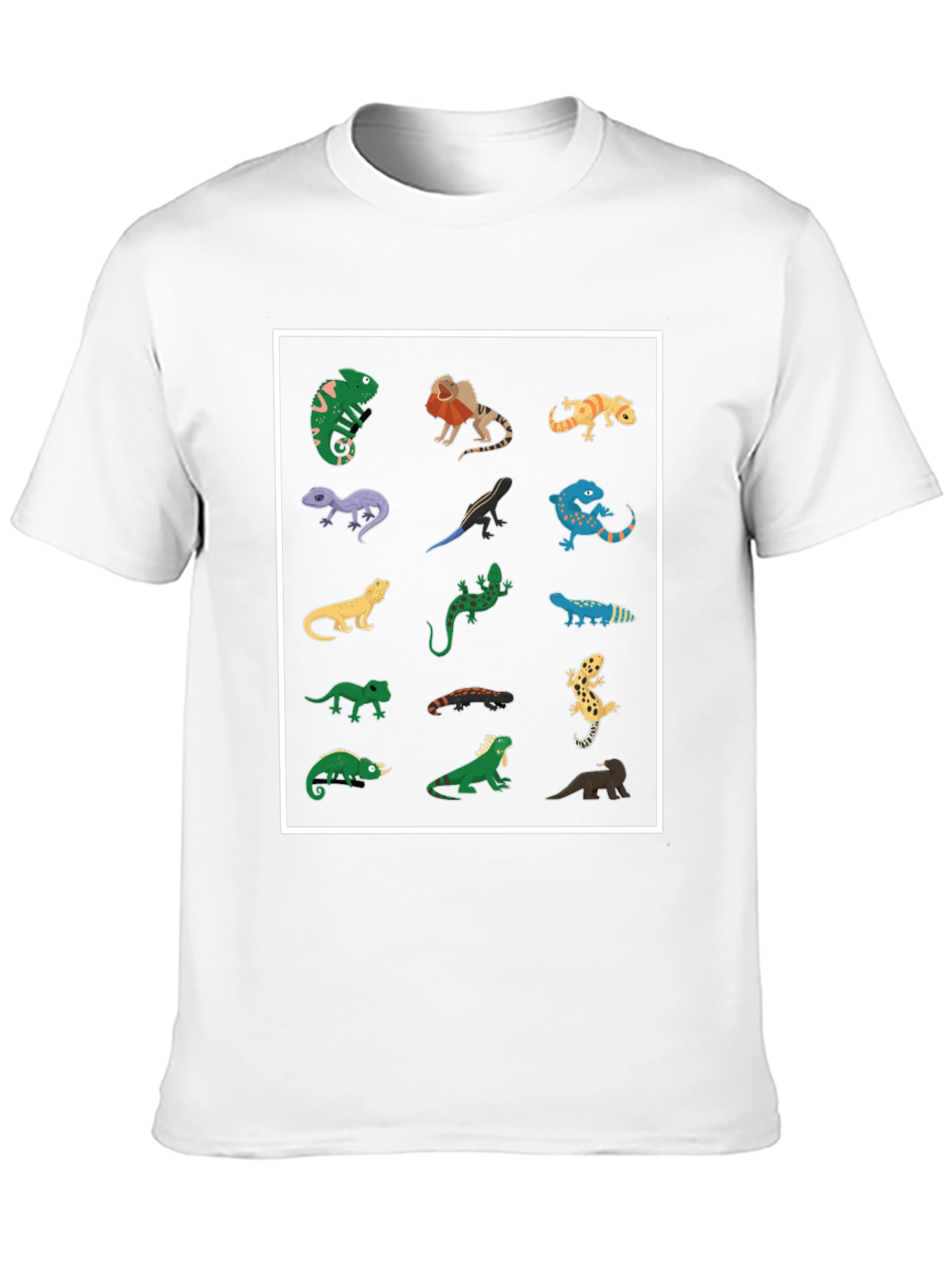 Lizard Print Black T-Shirt