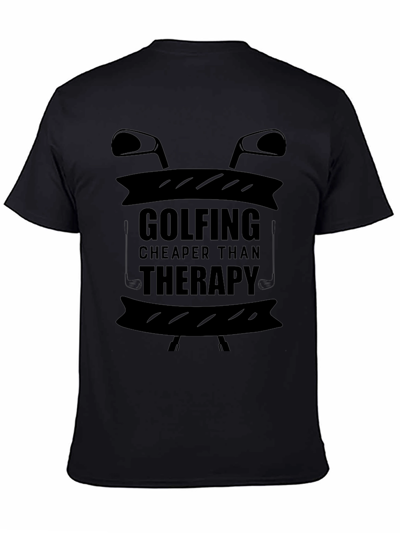 Golfing Cheaper Than Therapy Graphic T-Shirt