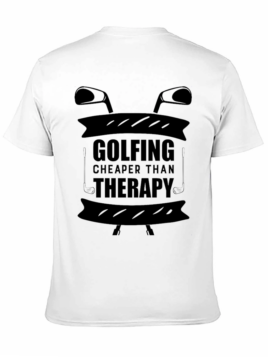 Golfing Cheaper Than Therapy Graphic T-Shirt
