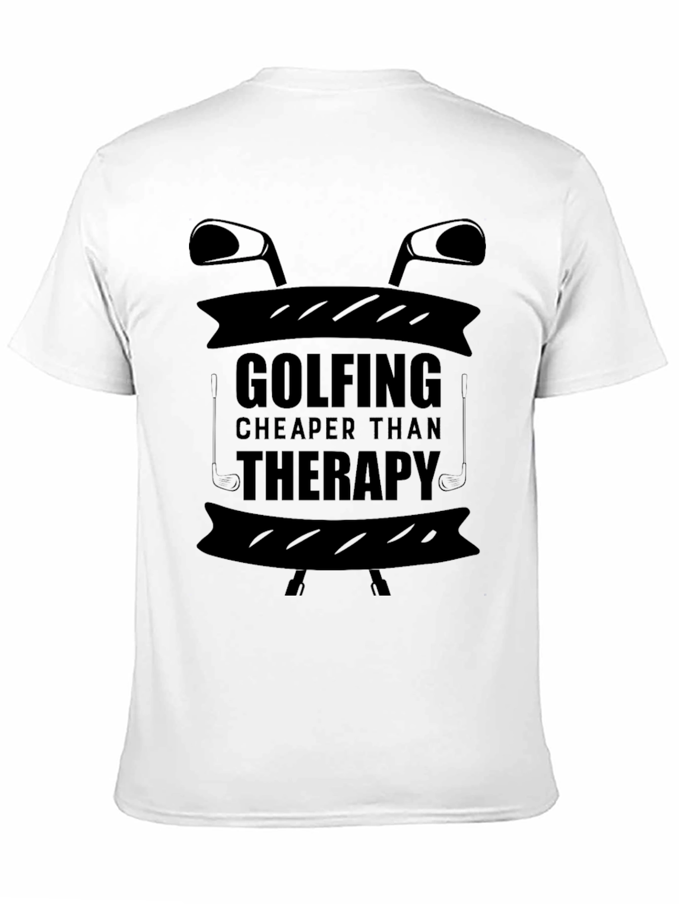 Golfing Cheaper Than Therapy Graphic T-Shirt