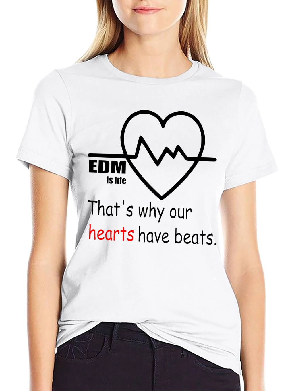 EDM Heartbeat T-Shirt - Music Lovers Tee