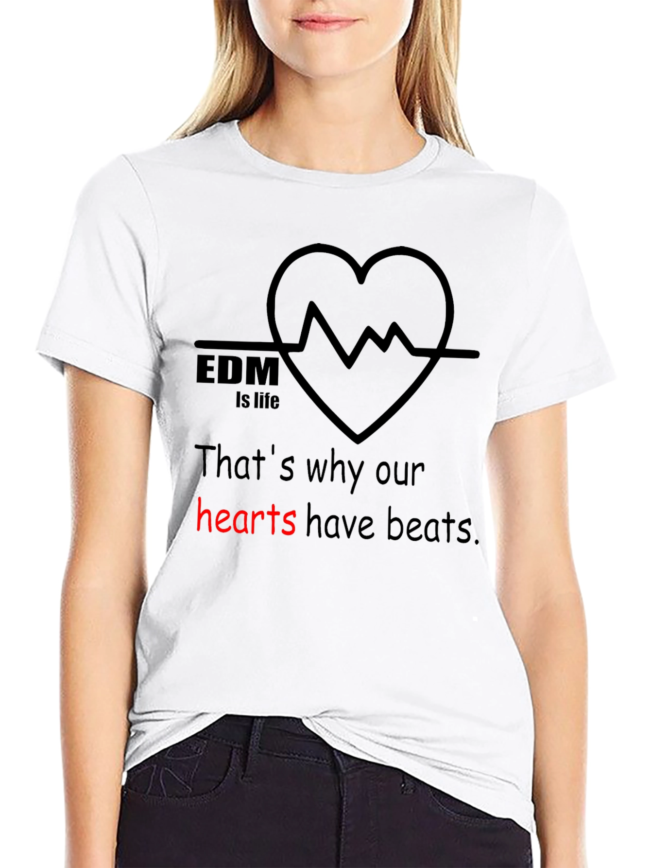 EDM Heartbeat T-Shirt - Music Lovers Tee