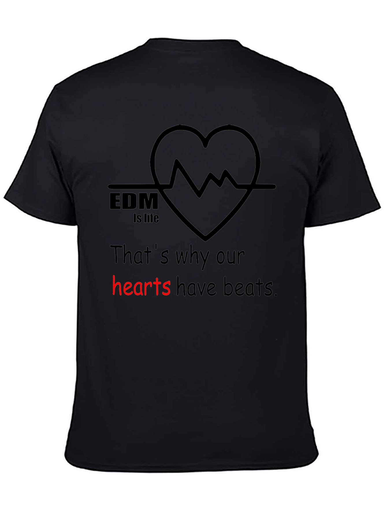 EDM Heartbeat T-Shirt - Music Lovers Tee