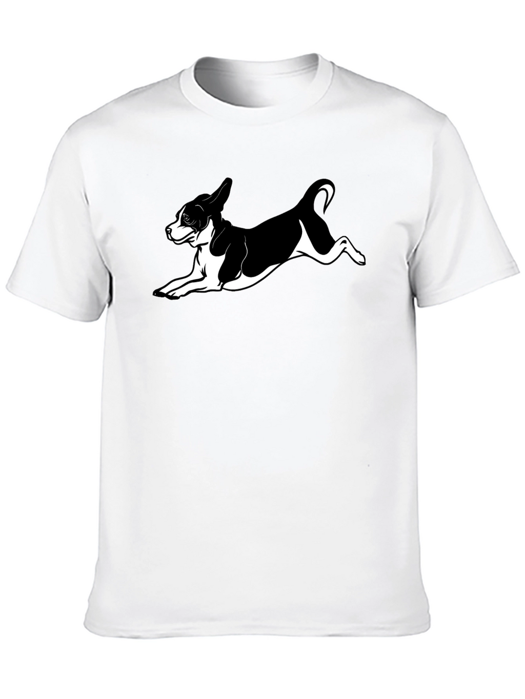 Dog Lover Black T-Shirt - Playful Puppy Design
