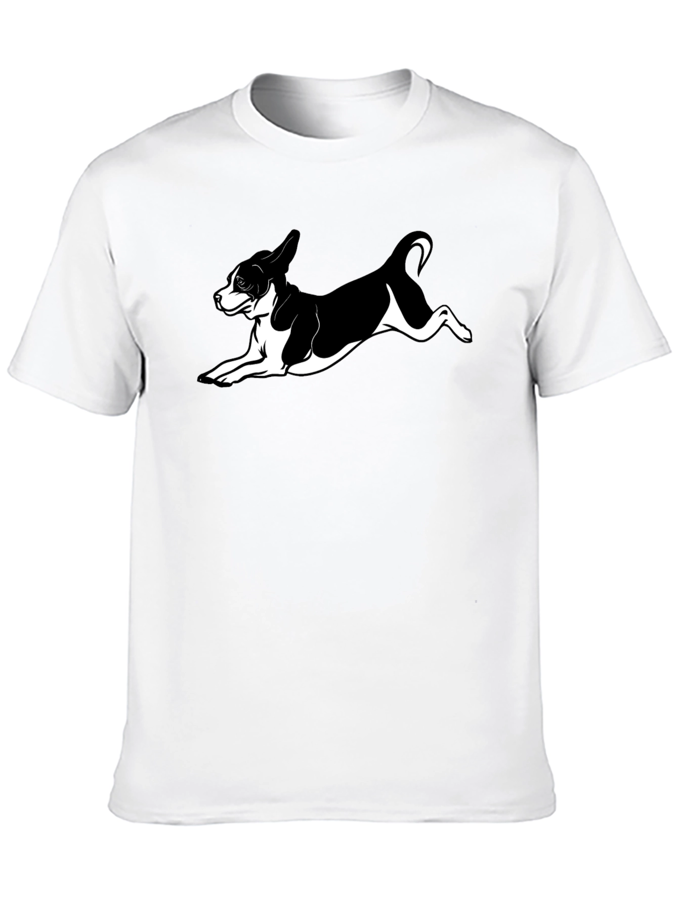 Dog Lover Black T-Shirt - Playful Puppy Design
