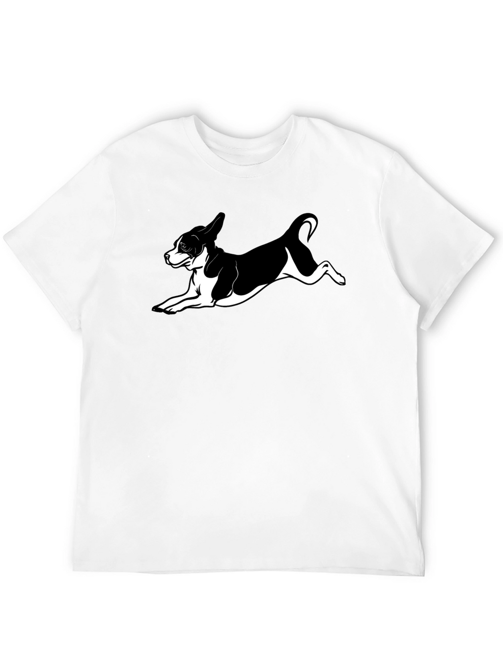 Dog Lover Black T-Shirt - Playful Puppy Design