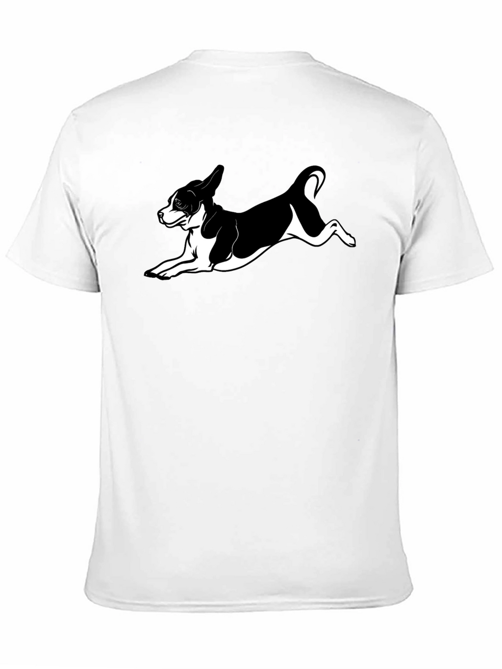 Dog Lover Black T-Shirt - Playful Puppy Design