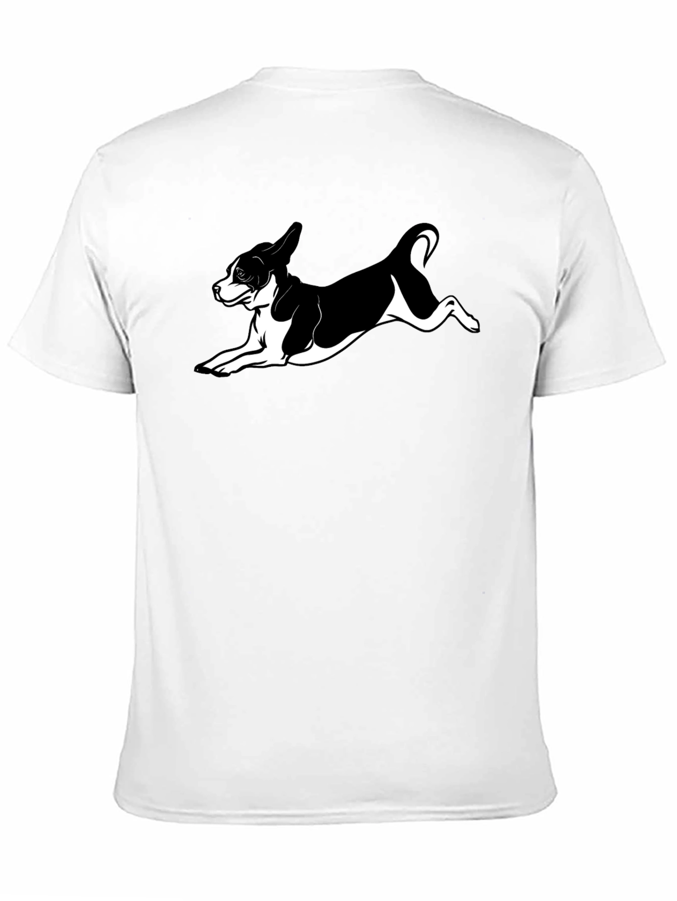 Dog Lover Black T-Shirt - Playful Puppy Design