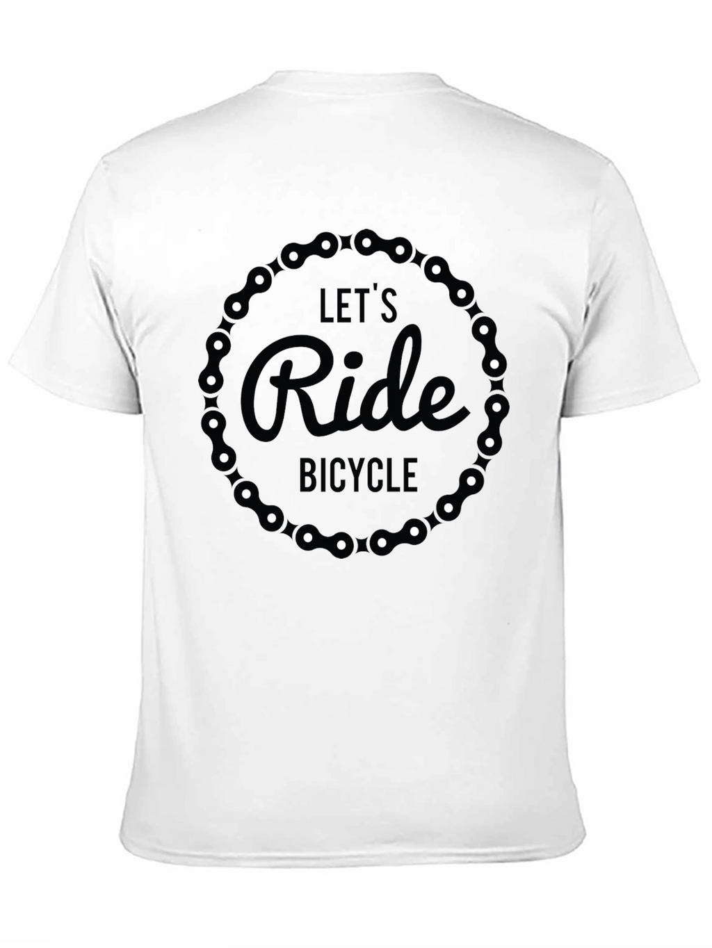 Lets Ride Bicycle T-Shirt - Black Graphic Tee