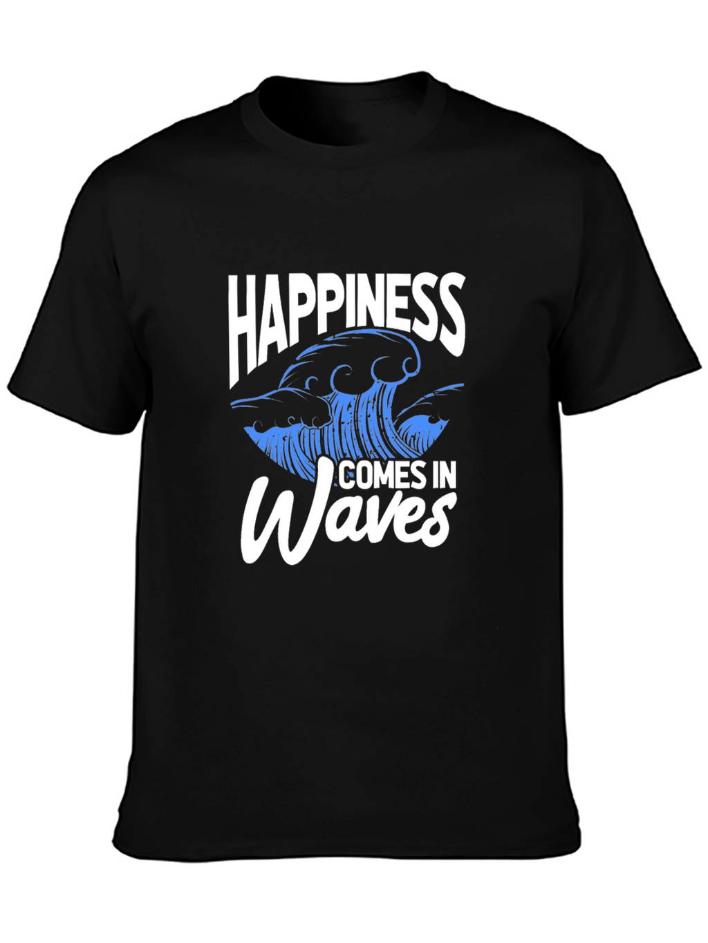 Happiness Comes In Waves Graphic Tee