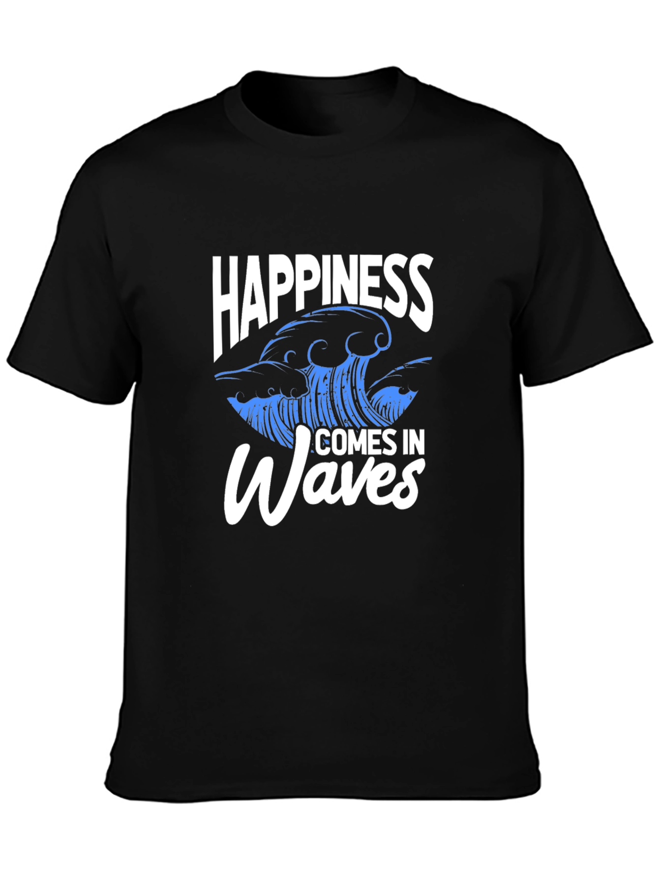 Happiness Comes In Waves Graphic Tee