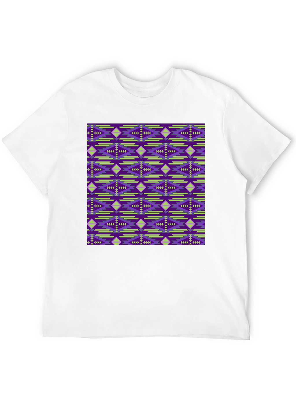 Patterned Graphic Print Tee