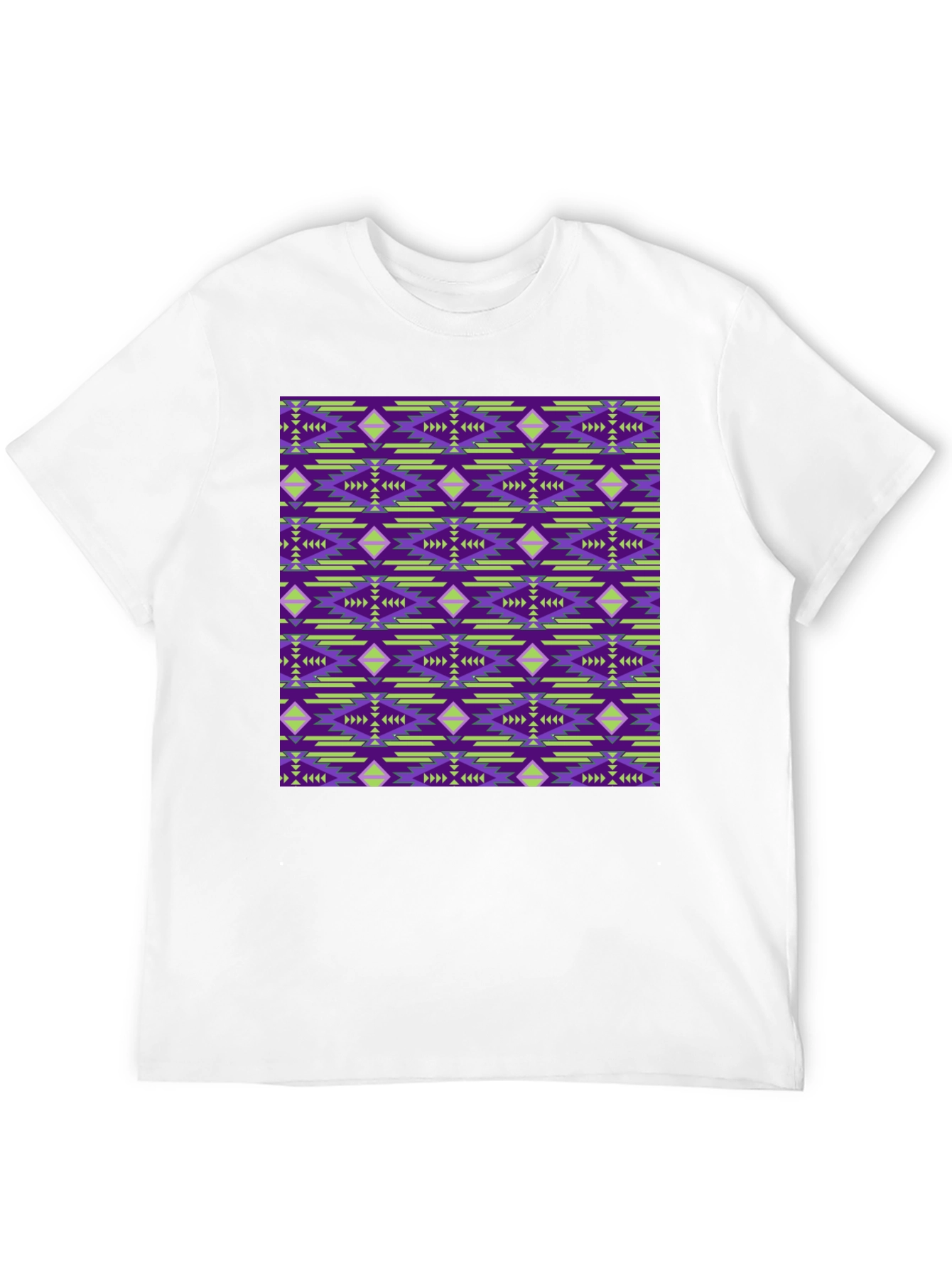 Patterned Graphic Print Tee