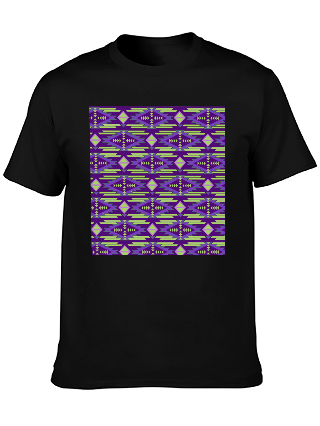 Patterned Graphic Print Tee
