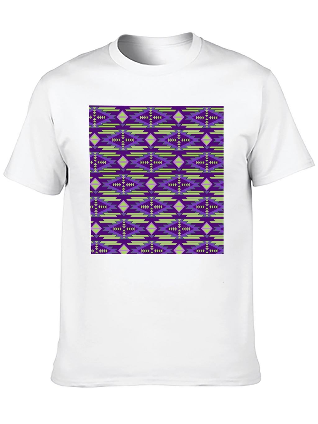 Patterned Graphic Print Tee