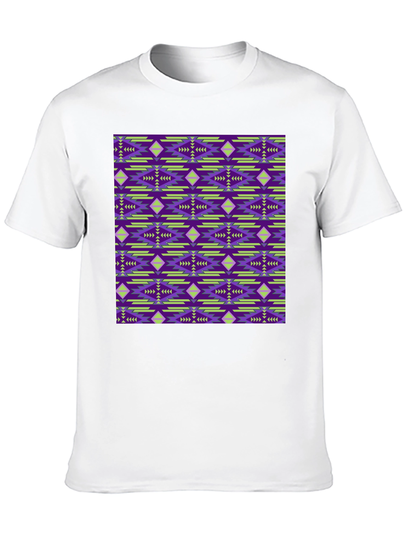Patterned Graphic Print Tee