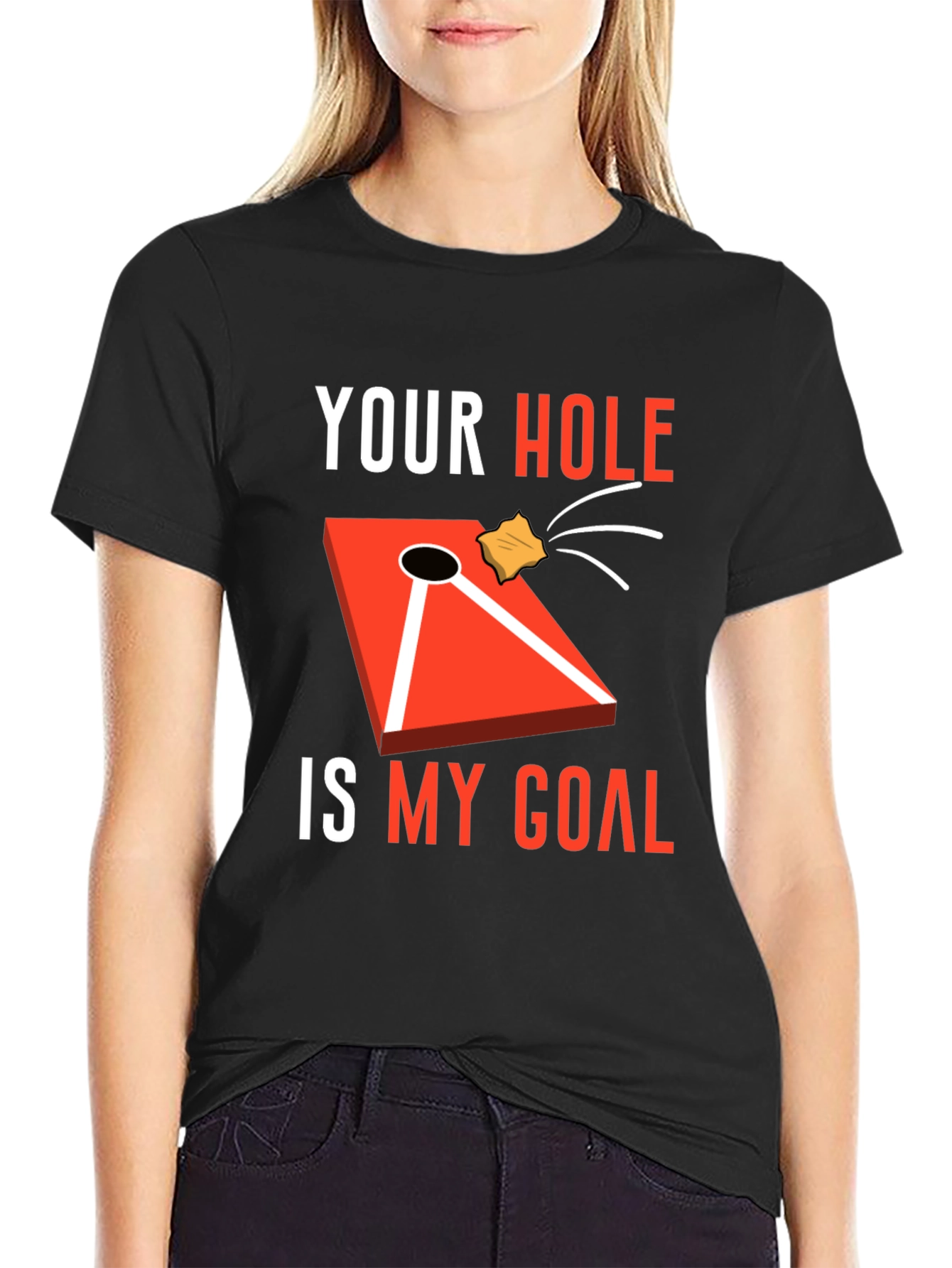 Your Hole Is My Goal Cornhole T-Shirt