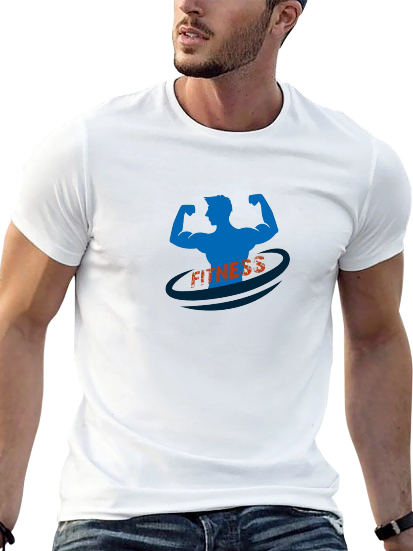 Fitness Graphic T-Shirt - Gym Body Design