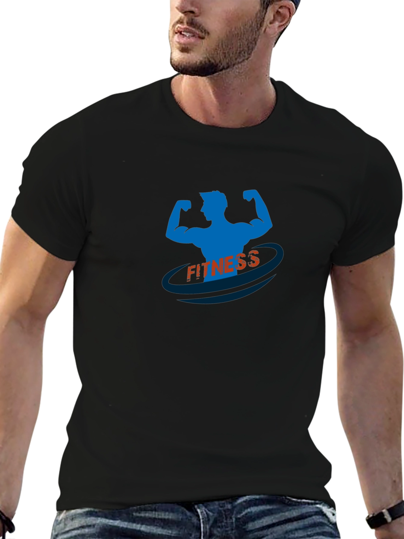 Fitness Graphic T-Shirt - Gym Body Design