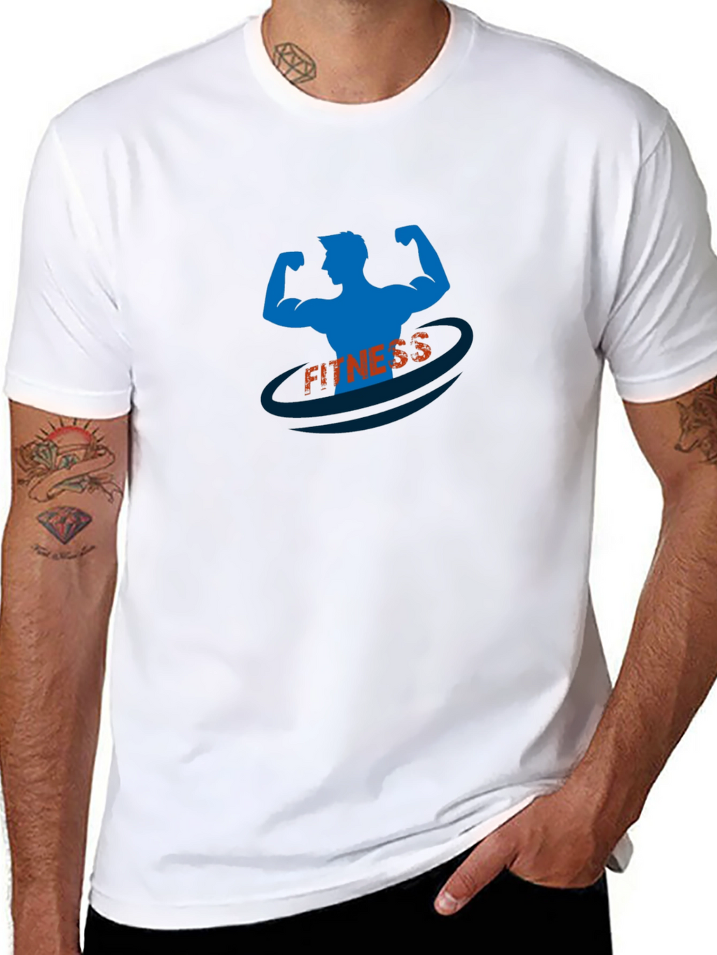Fitness Graphic T-Shirt - Gym Body Design