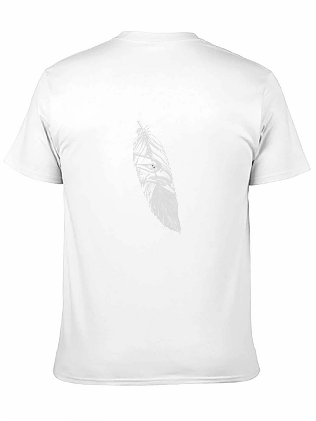 Mens Black Eagle Feather Graphic T-Shirt