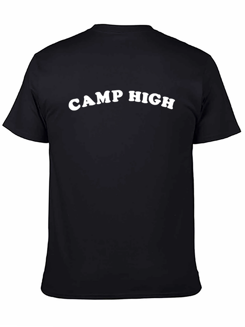 Camp High Graphic Tee - Black Cotton T-Shirt