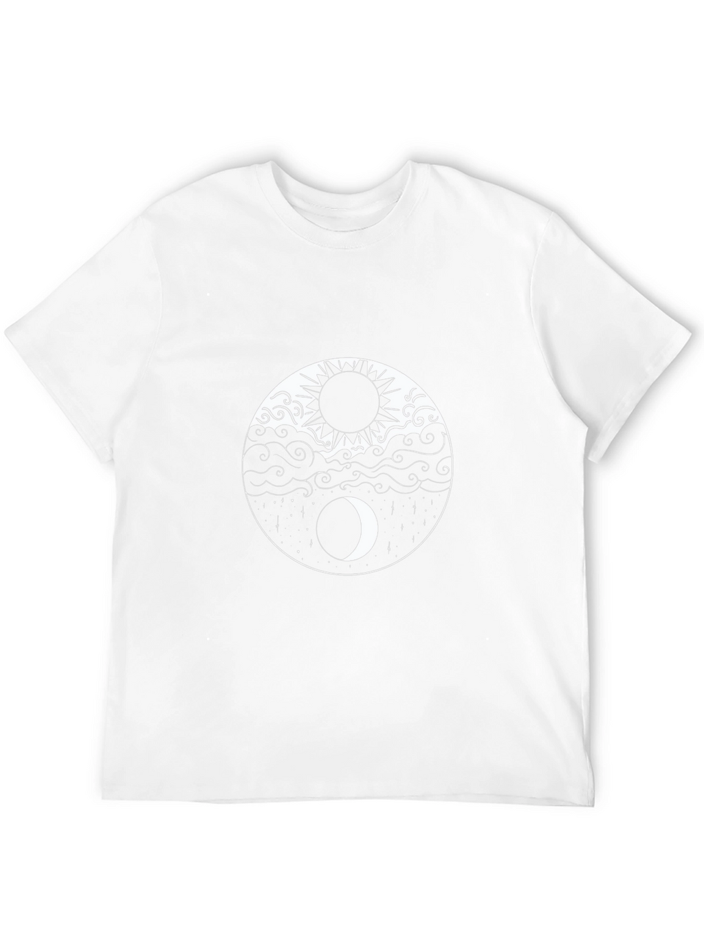 Yin Yang Sun and Moon Graphic Tee