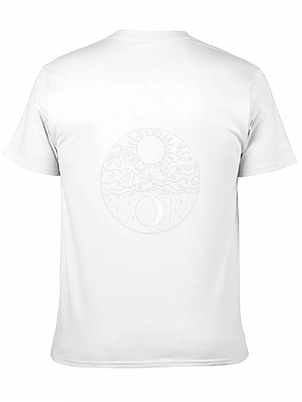 Yin Yang Sun and Moon Graphic Tee