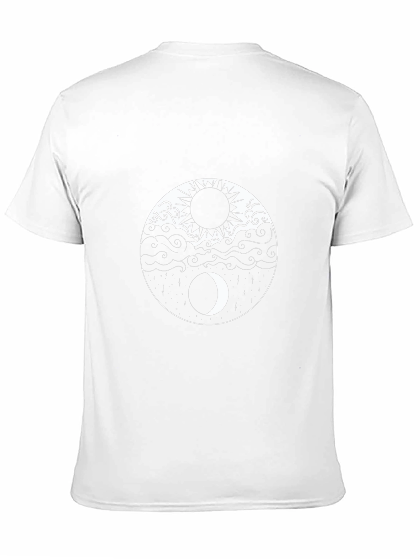 Yin Yang Sun and Moon Graphic Tee
