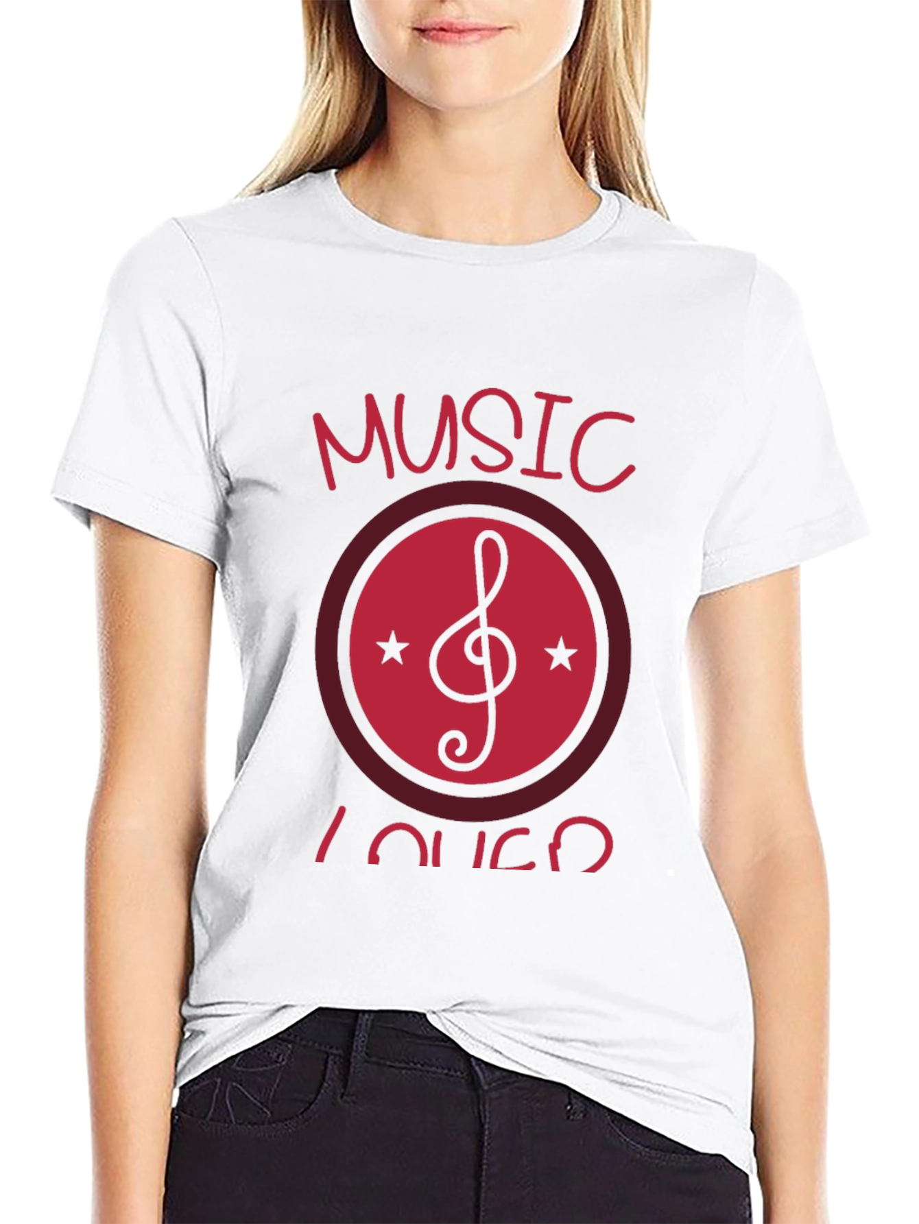 Music Lover Black Graphic T-Shirt