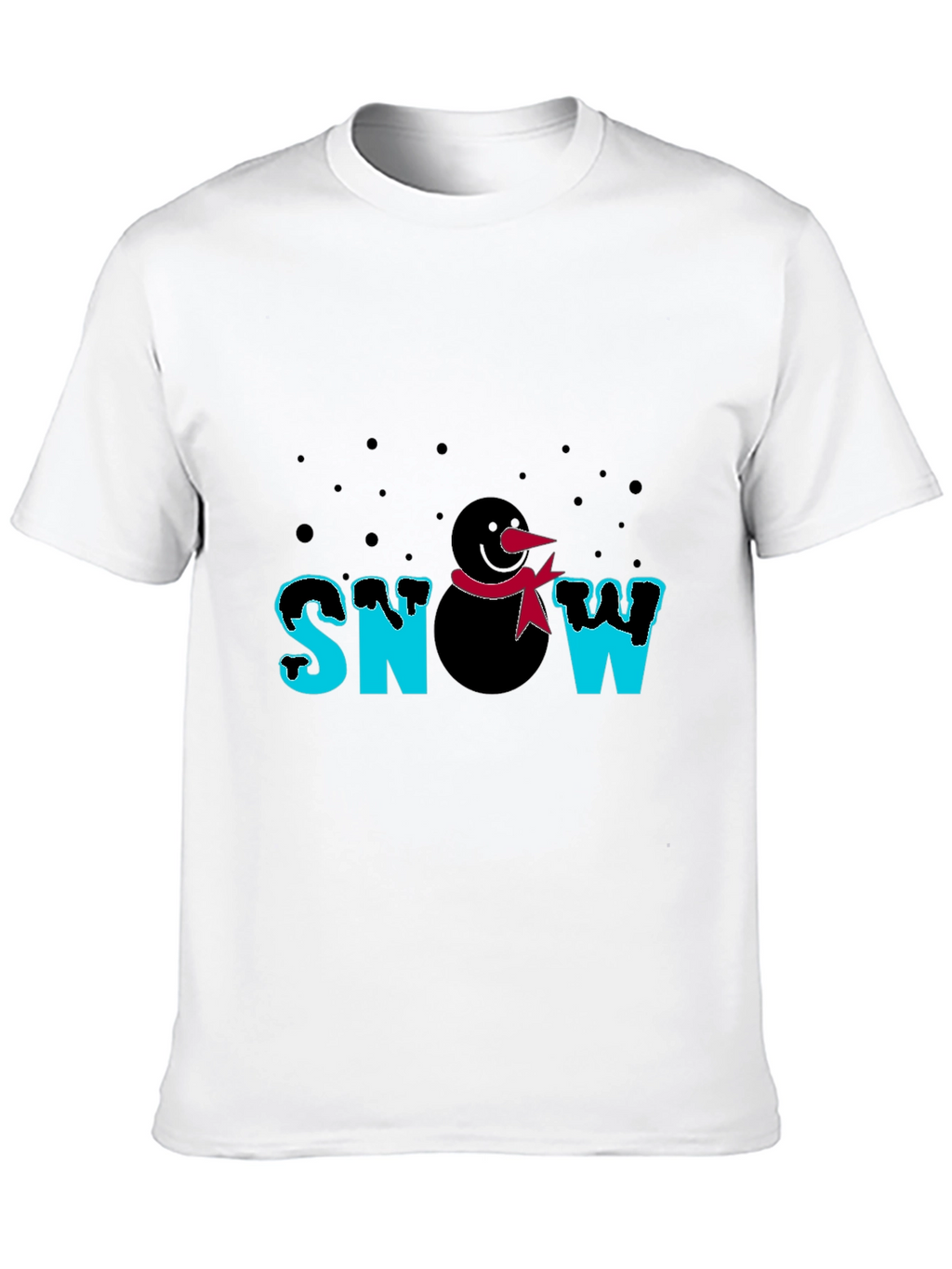 Snowman Graphic Black T-Shirt