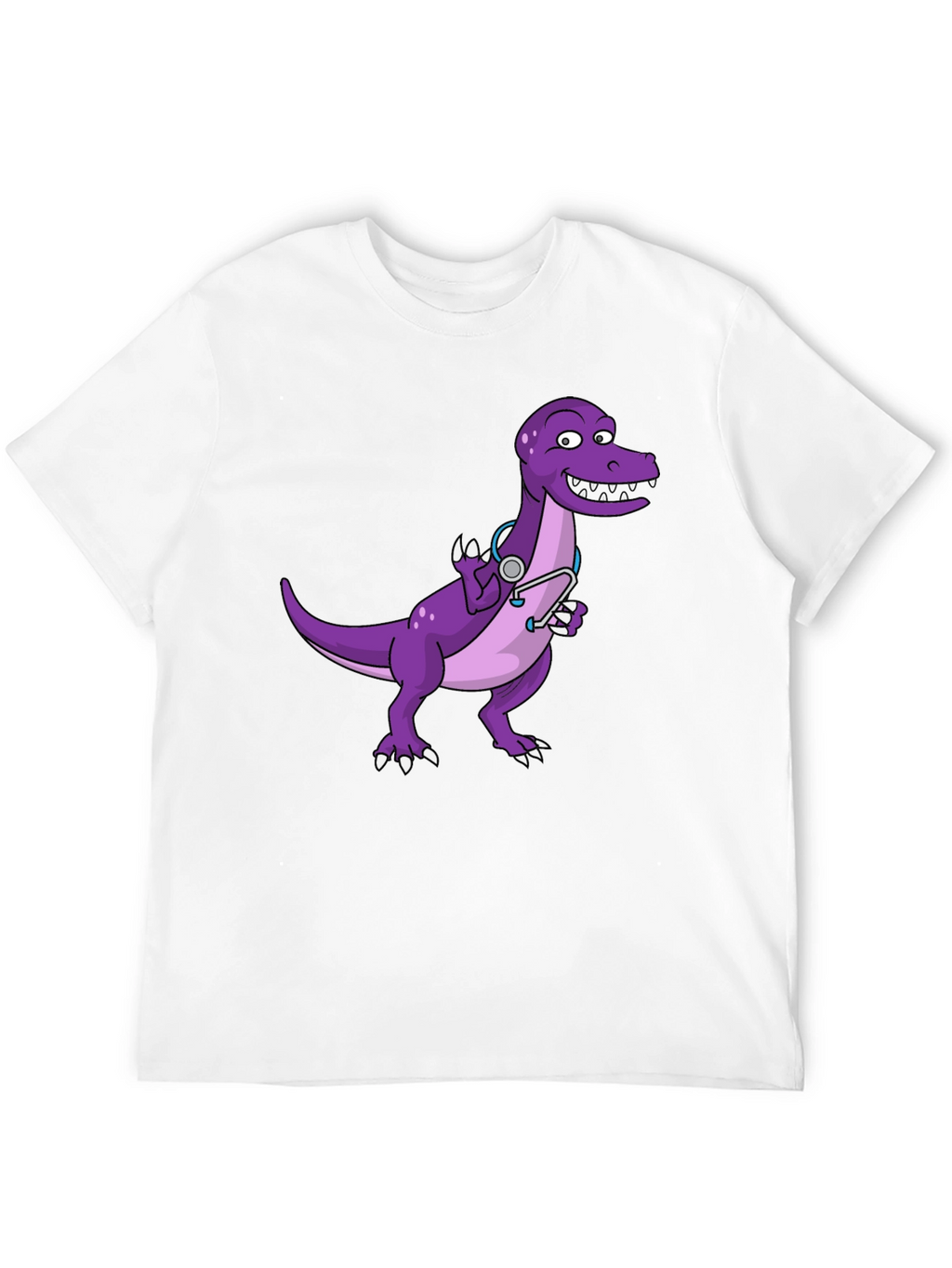 Dino Doctor T-Shirt - Cute Purple Dinosaur Tee