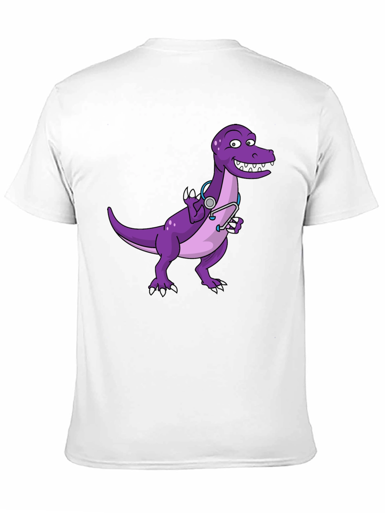 Dino Doctor T-Shirt - Cute Purple Dinosaur Tee