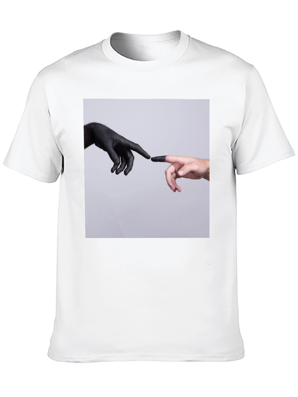 Creation Hands Graphic Black T-Shirt