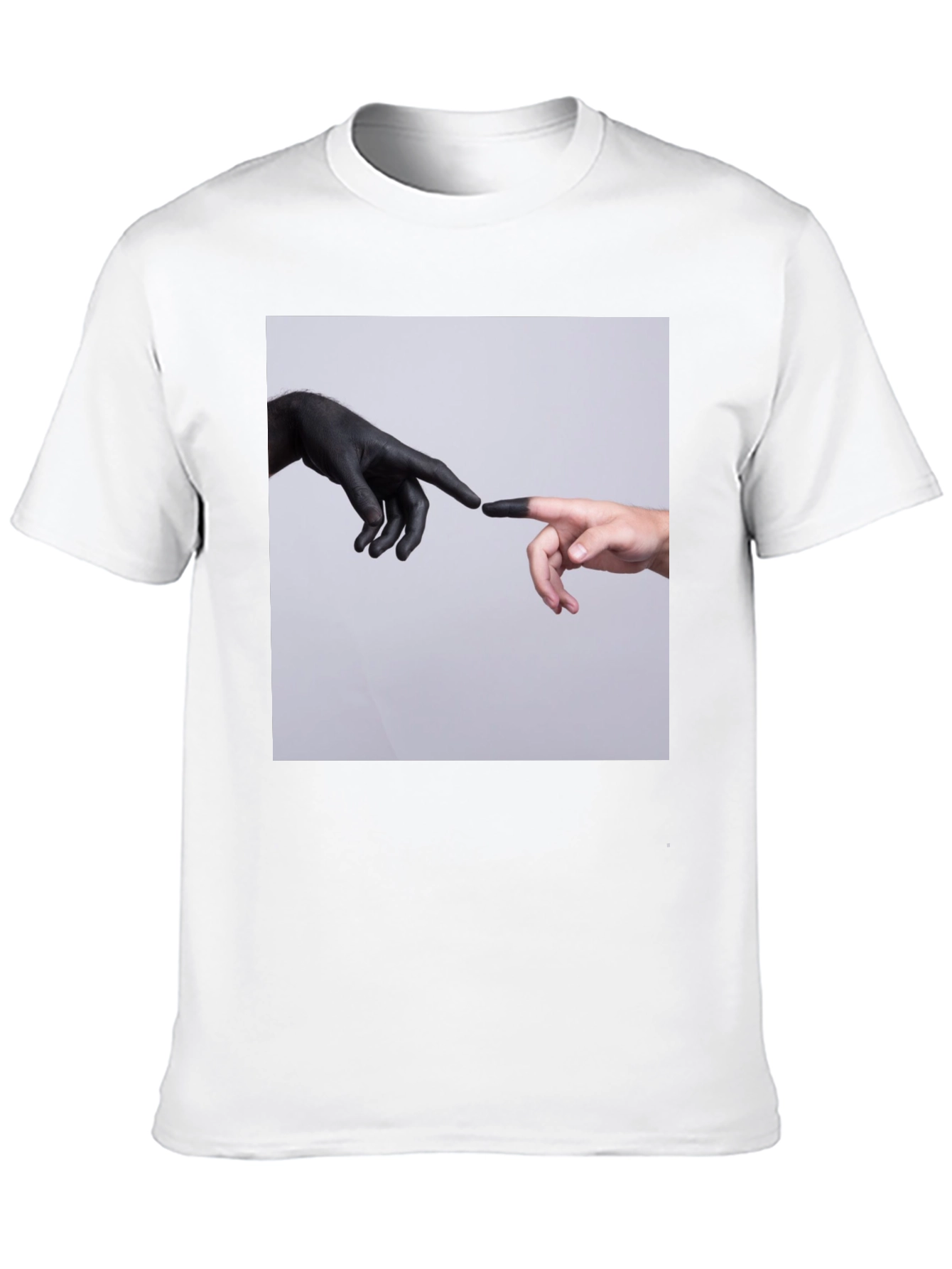 Creation Hands Graphic Black T-Shirt