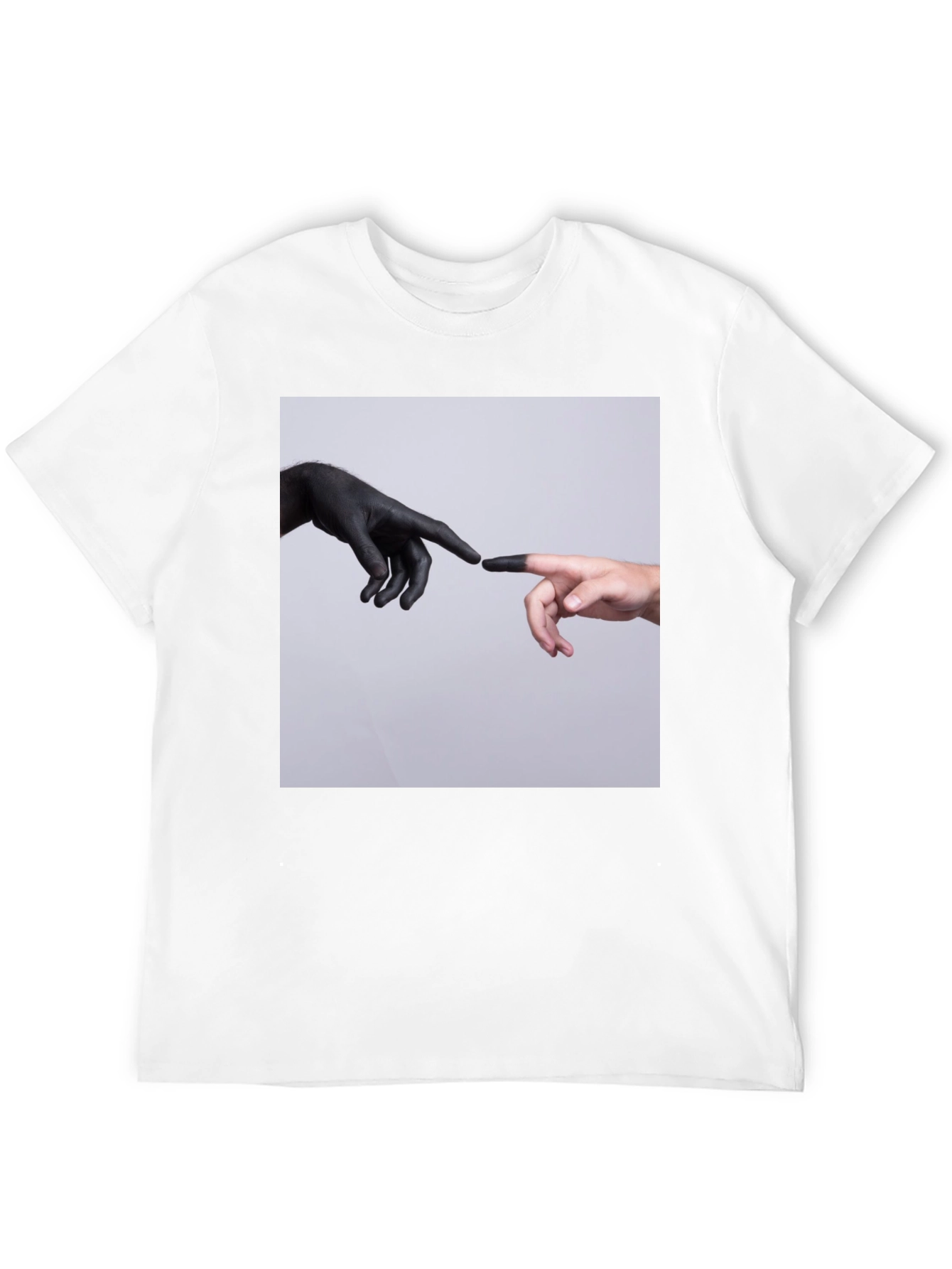 Creation Hands Graphic Black T-Shirt