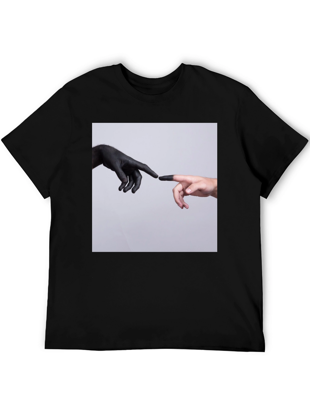 Creation Hands Graphic Black T-Shirt