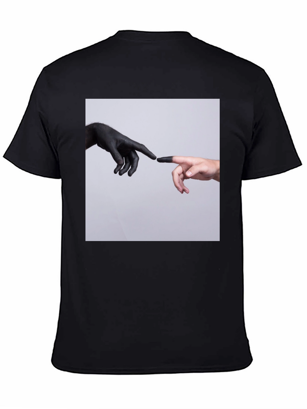 Creation Hands Graphic Black T-Shirt