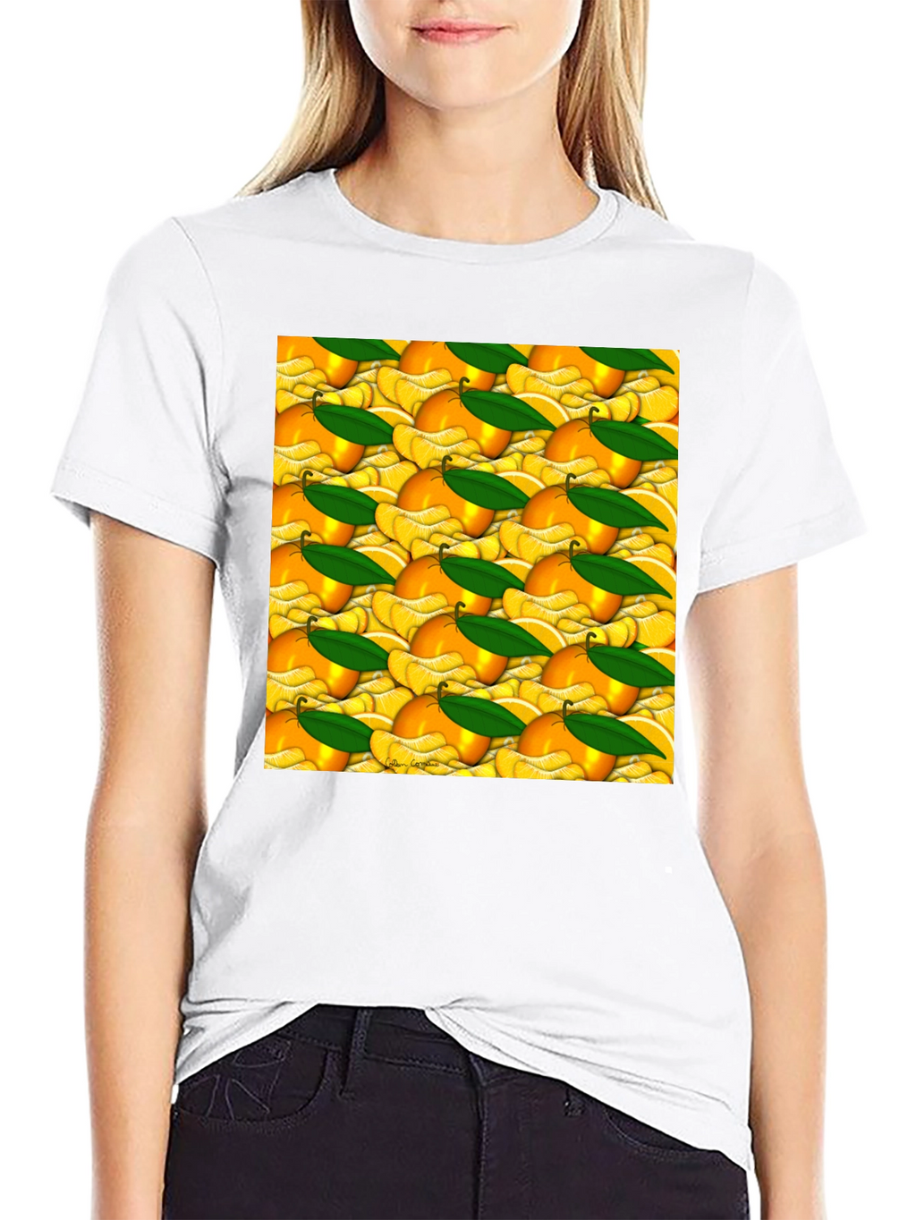 Citrus Fruit Pattern T-Shirt