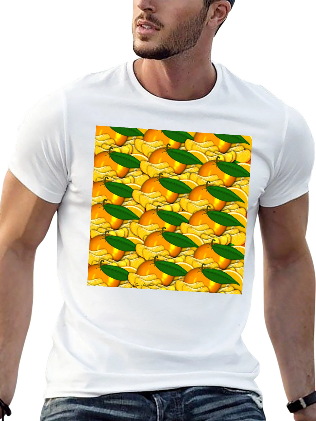 Citrus Fruit Pattern T-Shirt