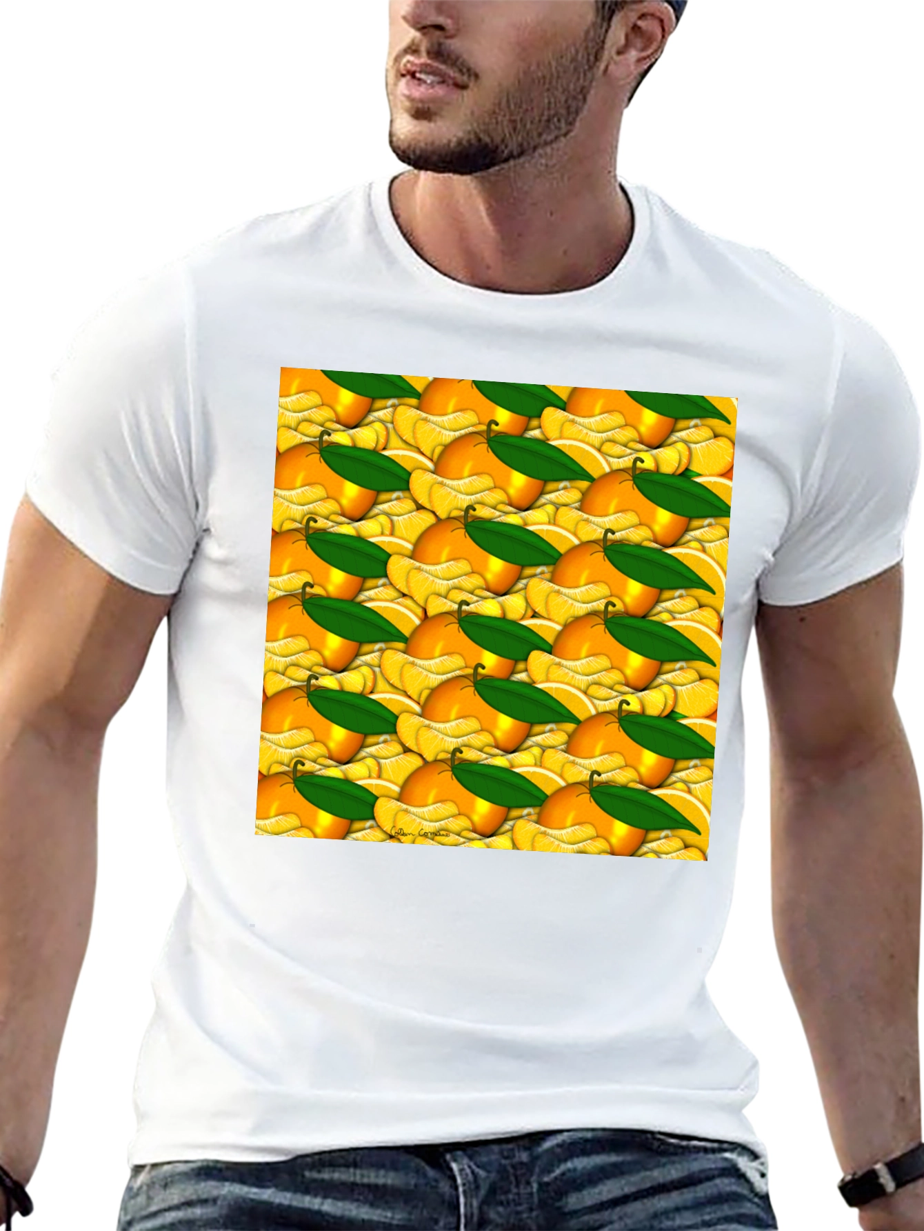 Citrus Fruit Pattern T-Shirt