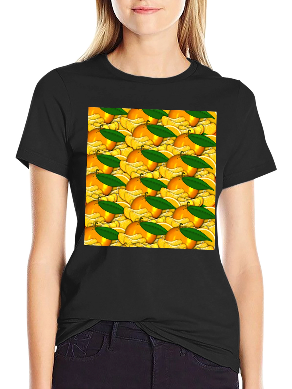 Citrus Fruit Pattern T-Shirt