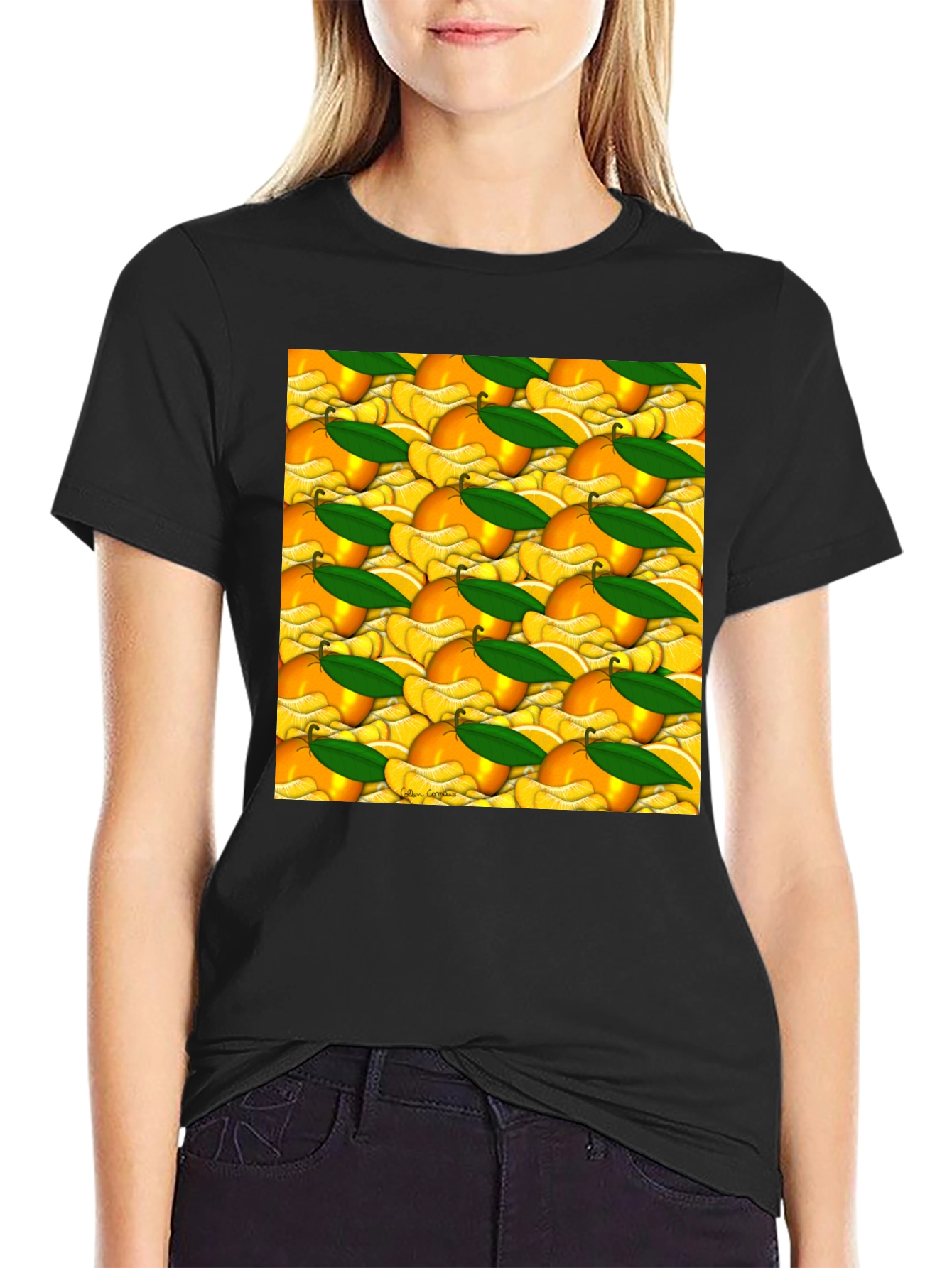 Citrus Fruit Pattern T-Shirt