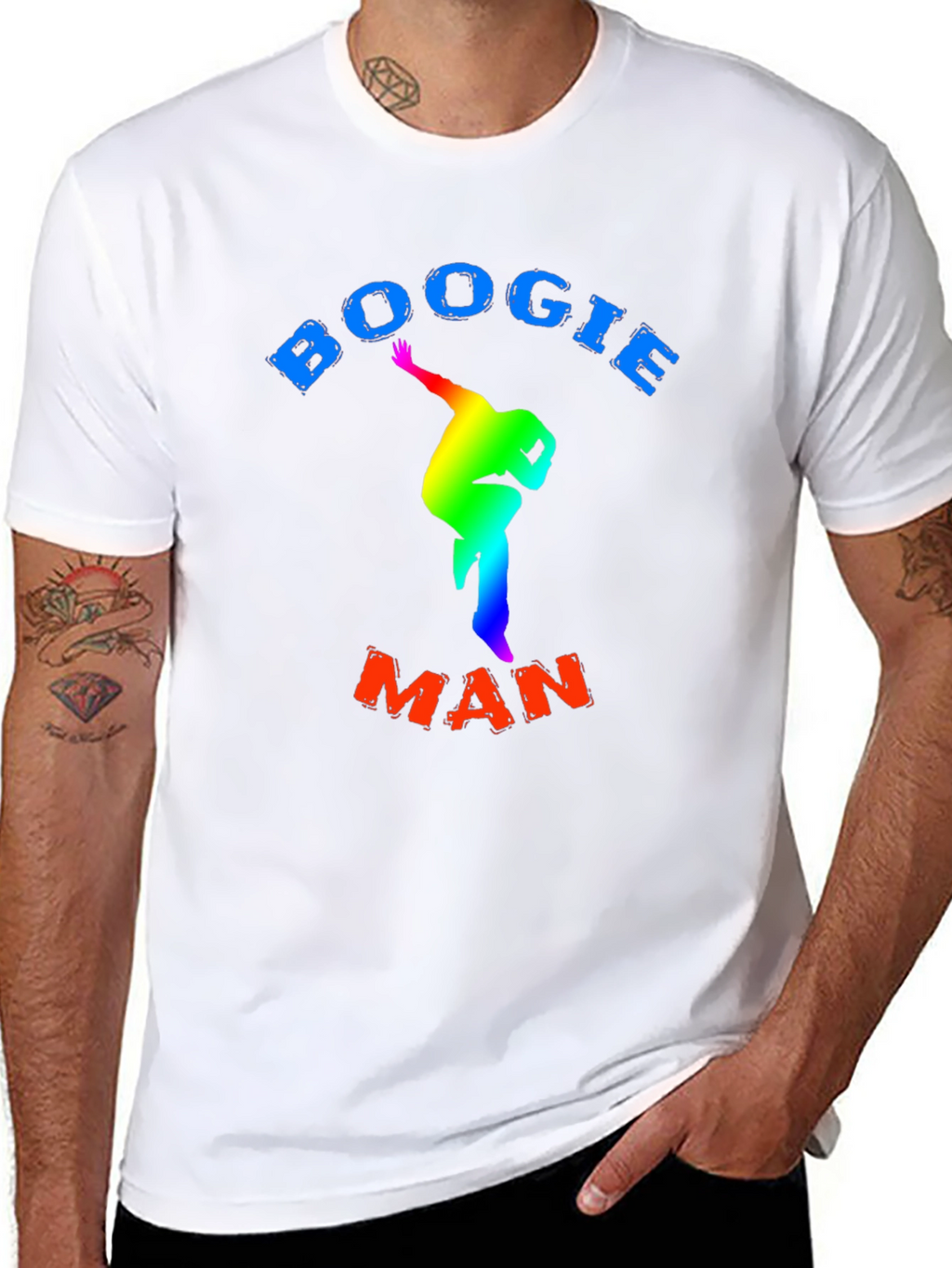 Boogie Man T-Shirt - Rainbow Dancer