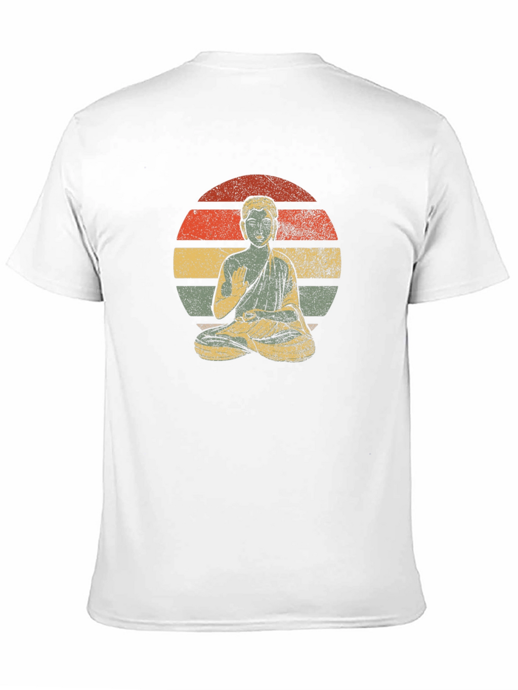 Retro Buddha Graphic T-Shirt - Zen Style