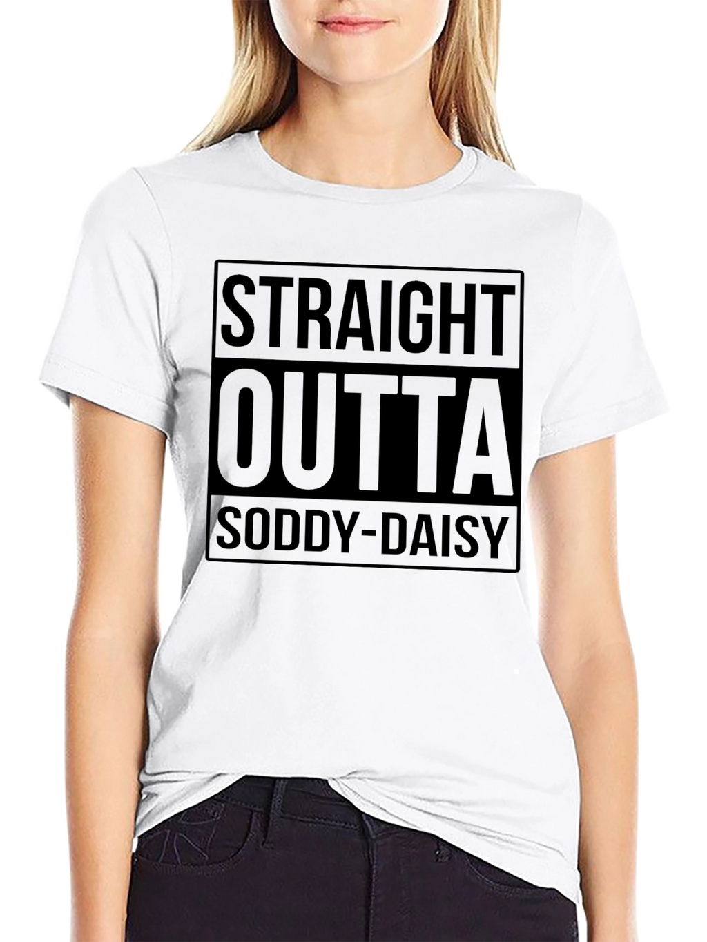 Straight Outta Soddy-Daisy Black T-Shirt